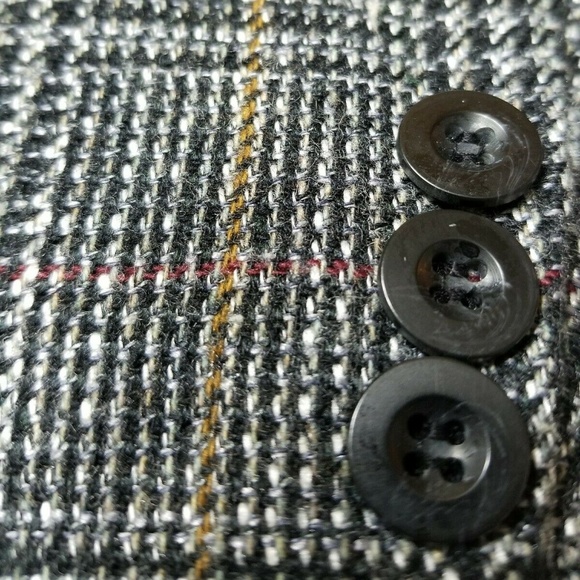 Haggar Other - HAGGAR Red, Gold & Gray Houndstooth Blazer Coat